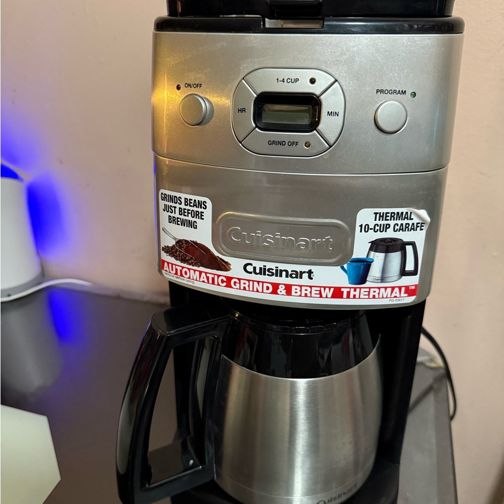 Cuisinart Black and Silver Thermal Coffee Maker